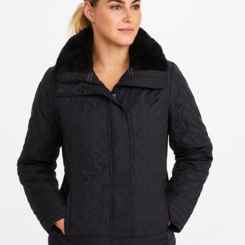 Marmot St Tropez Quilted Jacket in Black  LG